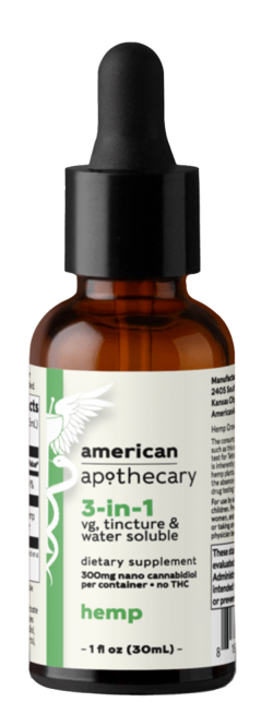 American Apothecary 3 in 1 THC Free